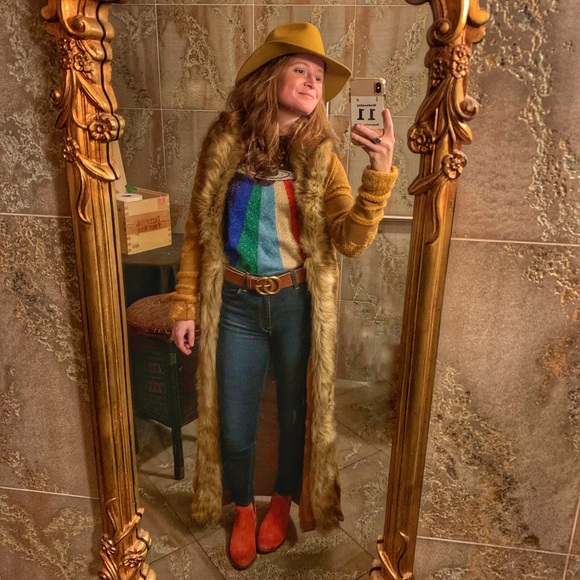 Gucci Leather Belt Double G “Cuir” Size 80 - Picture 3 of 4